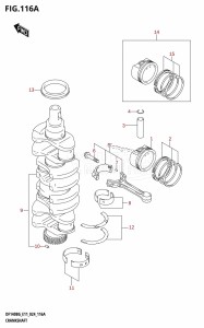 DF140BG From 14004F-440001 (E11 - E40)  2024 drawing CRANKSHAFT