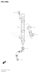 02504F-710001 (2017) 25hp P01-Gen. Export 1 (DF25A  DF25AR  DF25AT  DF25ATH) DF25A drawing FUEL INJECTOR