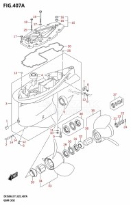 DF350A From 35001F-040001 (E01 E03  -)  2020 drawing GEAR CASE (020,021,022)