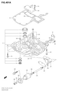 11502Z-210001 (2012) 115hp E01 E40-Gen. Export 1 - Costa Rica (DF115Z) DF115Z drawing ENGINE HOLDER