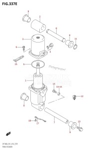 DF100A From 10003F-310001 (E01 E40)  2013 drawing TRIM CYLINDER (DF115AZ:E01)