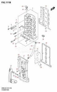 DF100B From 10004F-910001 (E01 E40)  2019 drawing CYLINDER HEAD (DF100B)