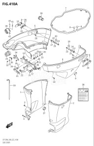 15002Z-140001 (2021) 150hp E40-Costa Rica (DF150WZ) DF150 drawing SIDE COVER