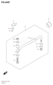 DF80A From 08002F-510001 (E01 E40)  2015 drawing DRAG LINK (DF80A:E40)