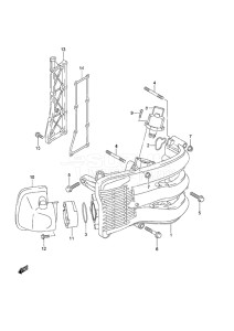 Outboard DF 50A drawing Intake Manifold/Silencer/Exhaust Cover