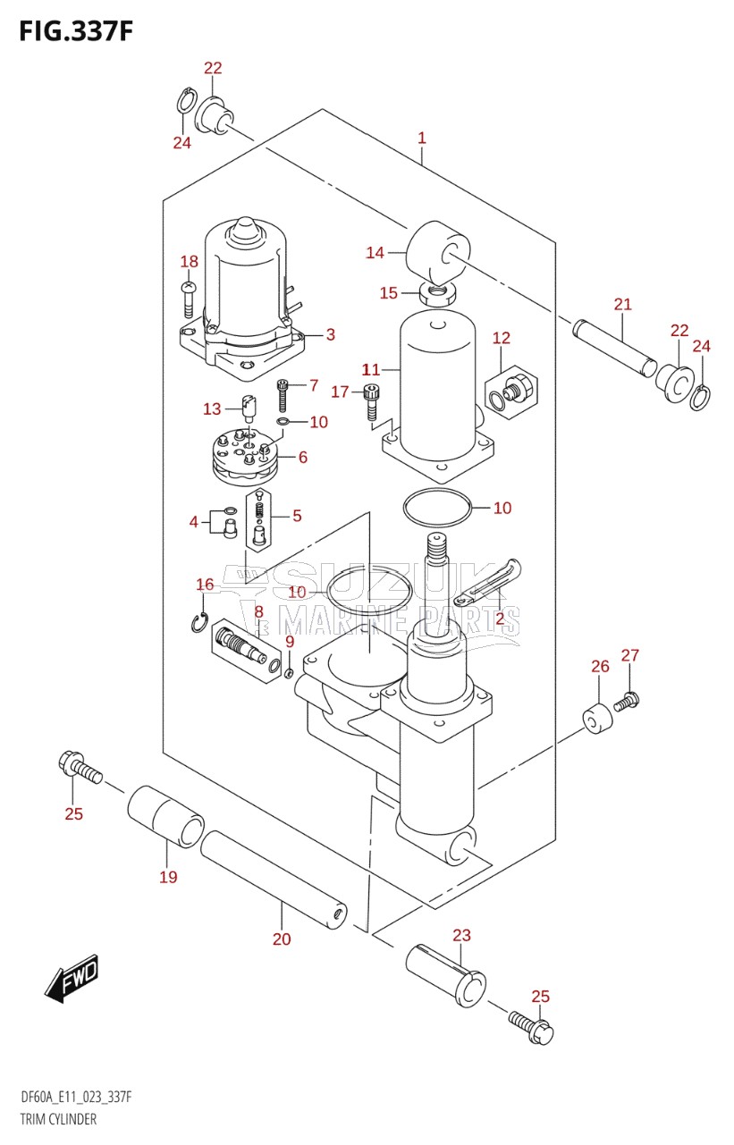 TRIM CYLINDER ((DF50AVT,DF50AVTH,DF60AVT,DF40ASVT,DF60AVTH):(022,023))