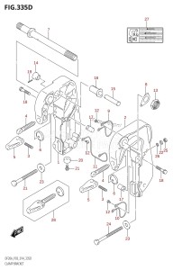 DF20A From 02002F-410001 (P03)  2014 drawing CLAMP BRACKET (DF9.9BTH:P03)