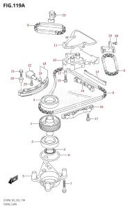 DF200Z From 20002Z-810001 (E03)  2018 drawing TIMING CHAIN