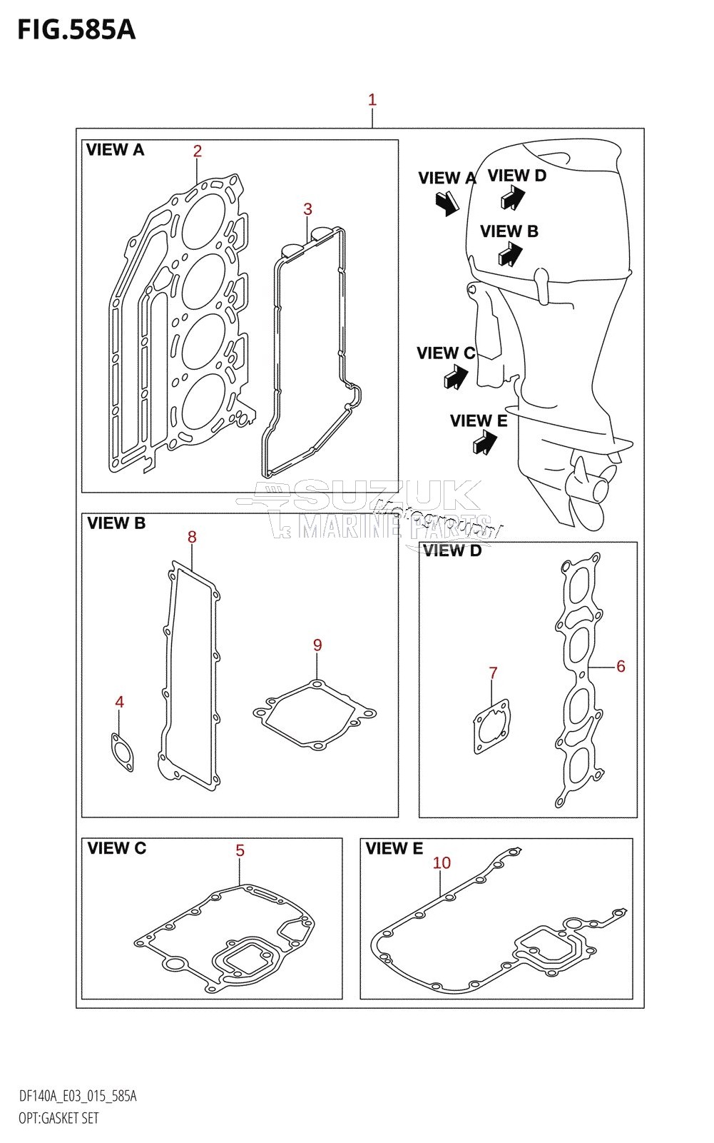 OPT:GASKET SET