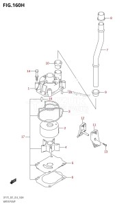 DF175ZG From 17502Z-410001 (E01 E40)  2014 drawing WATER PUMP (DF150ZG:E40)