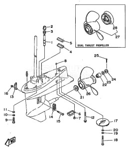 25J drawing LOWER-CASING-x-DRIVE