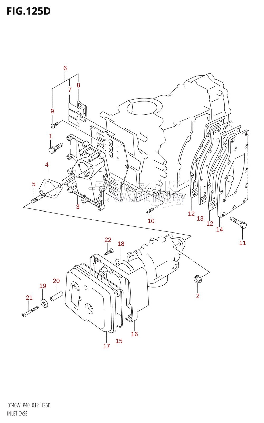 INLET CASE (DT40WR:P90)