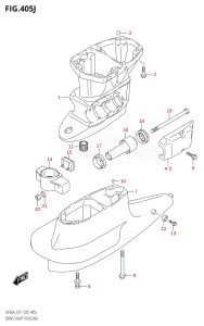 06002F-040001 (2020) 60hp E01 E40-Gen. Export 1 - Costa Rica (DF60A  DF60AQH  DF60ATH) DF60A drawing DRIVE SHAFT HOUSING (DF60AVT:E01,DF60AVT:E40)