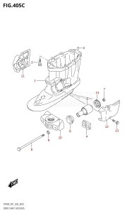 DF100B From 10004F-340001 (E01 E40)  2023 drawing DRIVE SHAFT HOUSING ((DF70ATH,DF90ATH):E01)