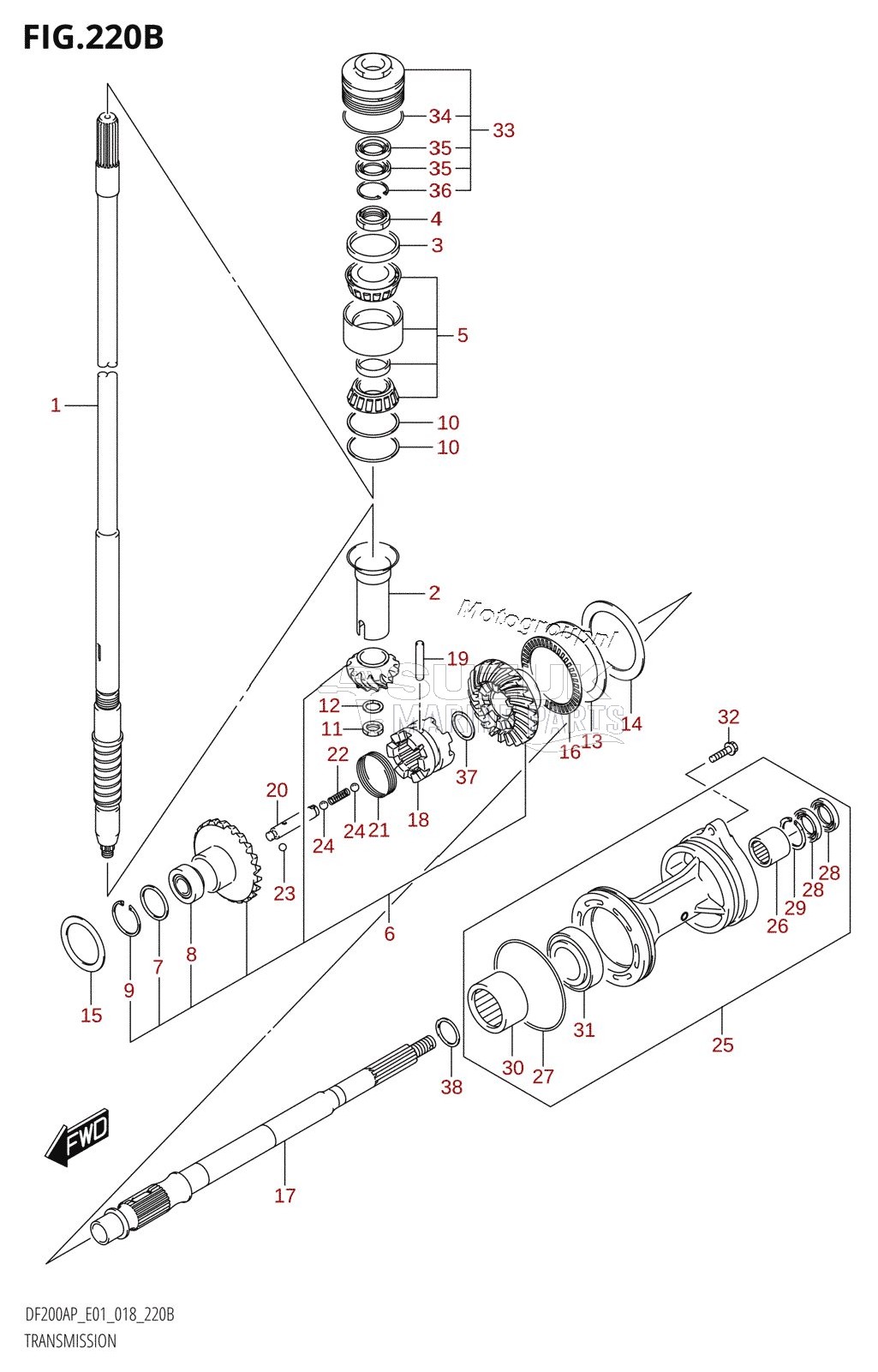 TRANSMISSION (DF150AP:E40)