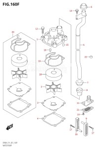 04005F-040001 (2020) 40hp E34-Italy (DF40ASVT  DF40ASVT_    DF40ASVT    DF40ASVT_2) DF40A drawing WATER PUMP ((DF50AVT,DF60AVT):E03)