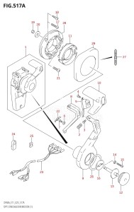 04003F-340001 (2023) 40hp E01 E11-Gen. Export 1-and 2 (DF40A  DF40AQH  DF40AT  DF40ATH) DF40A drawing OPT:CONCEALED REMOCON (1) ((DF40A,DF50A,DF60A,DF40AST,DF50AVT,DF60AVT):(021,022,023))