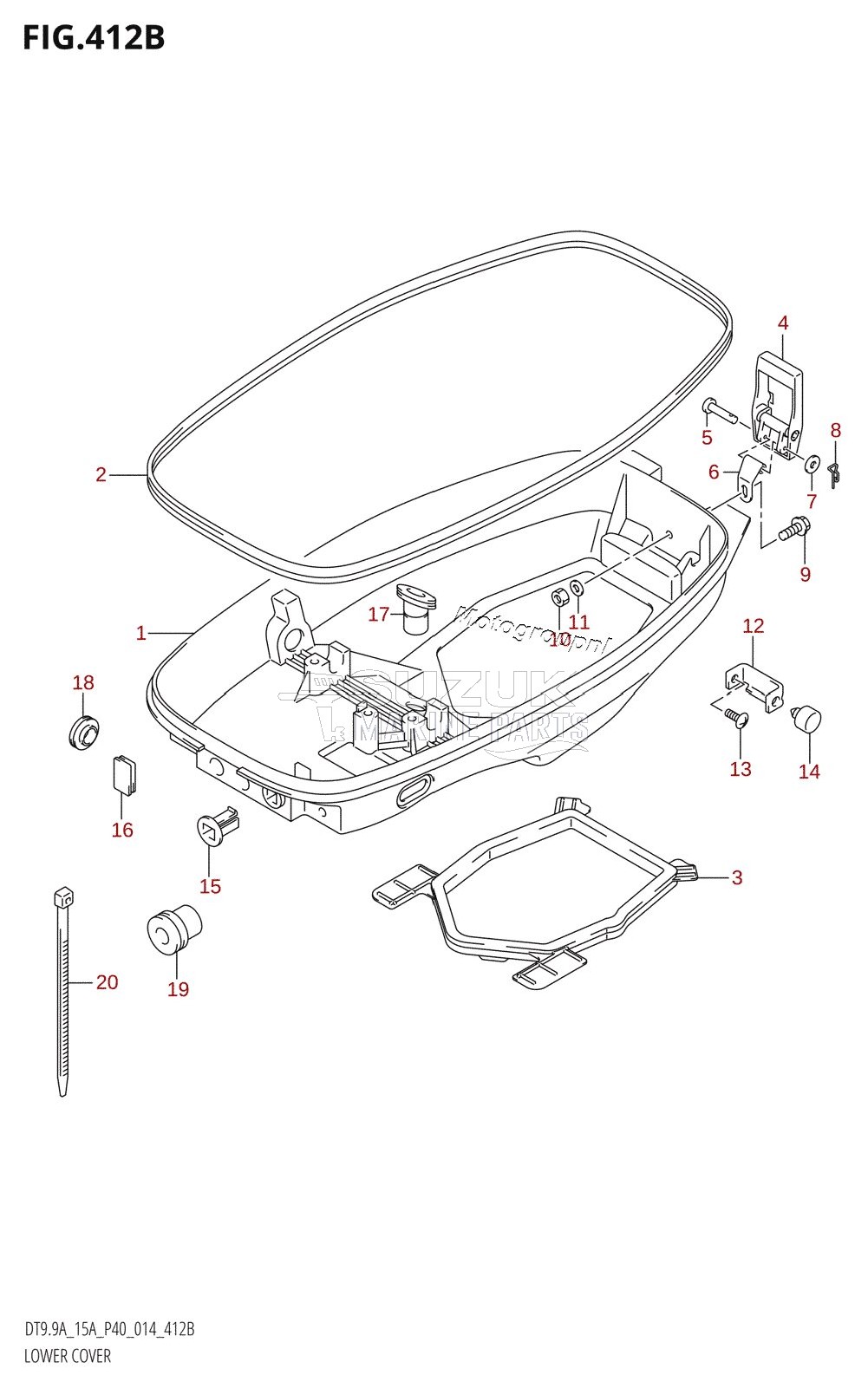 LOWER COVER (DT9.9AK:P40)