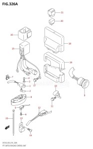 DF225Z From 22503Z-410001 (E03)  2014 drawing PTT SWITCH /​ ENGINE CONTROL UNIT (DF200T:E03)