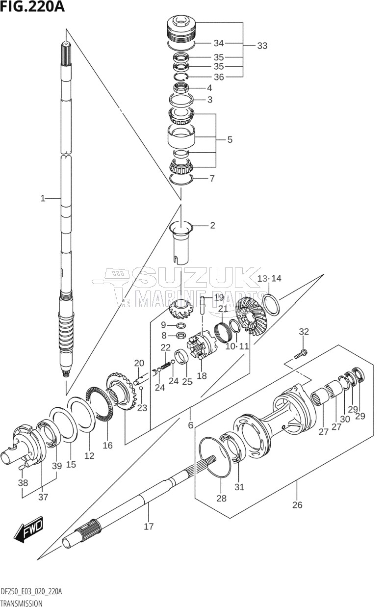 TRANSMISSION (DF225T)