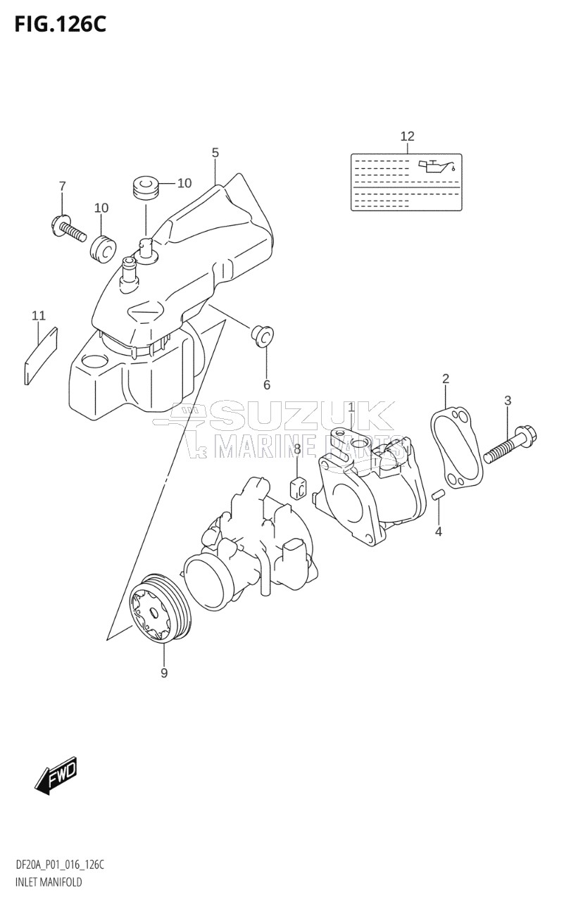 INLET MANIFOLD (DF9.9BT:P01)