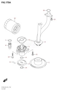 DF115AST From 11504F-510001 (E03)  2015 drawing OIL PUMP