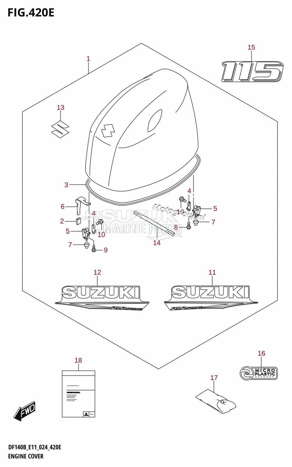 ENGINE COVER (DF115BT,DF115BZ)