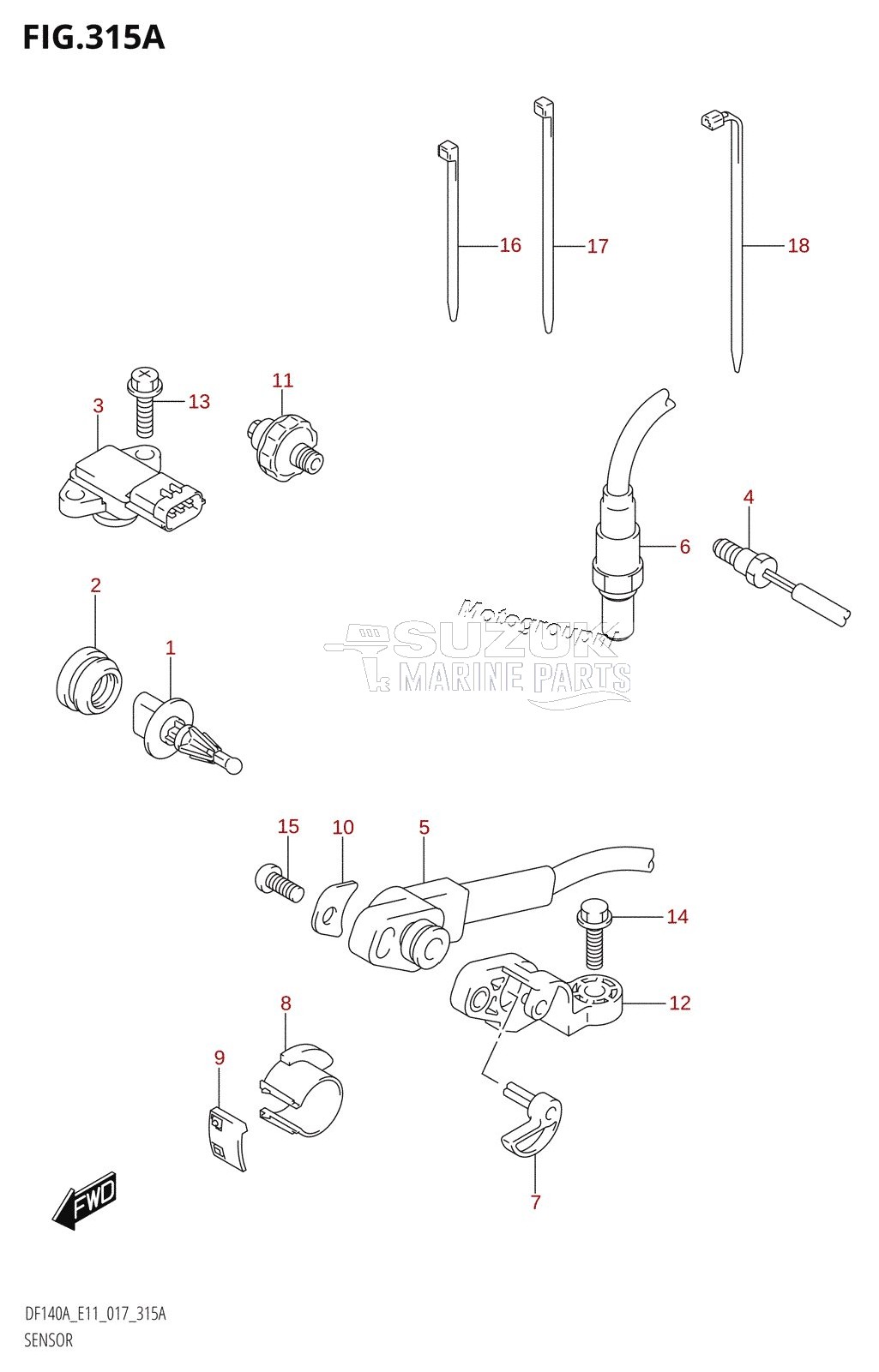 SENSOR (DF100AT:E11)