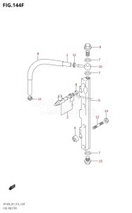 DF100A From 10003F-410001 (E01 E40)  2014 drawing FUEL INJECTOR (DF115AZ:E40)