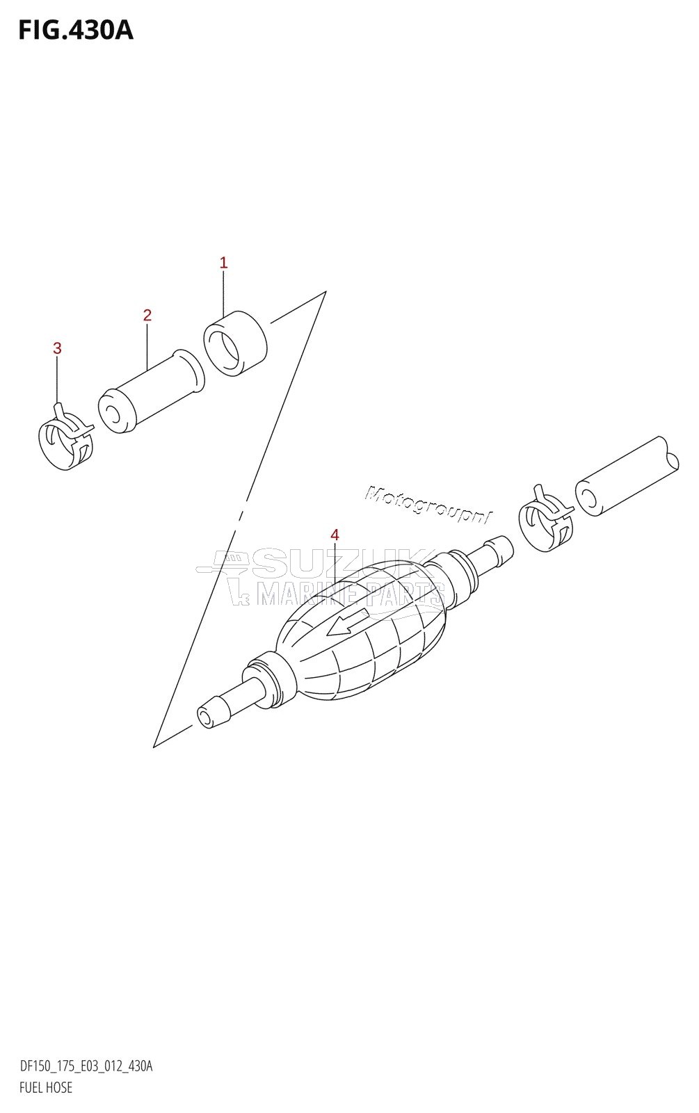 FUEL HOSE (DF150T:E03)