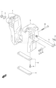 Outboard DF 90A drawing Clamp Bracket