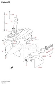 DF80A From 08002F-410001 (E03)  2014 drawing GEAR CASE