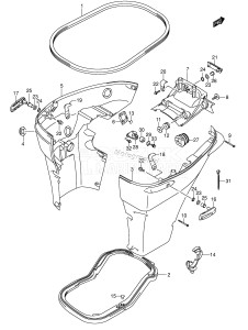 DF115TL From 115001F-371001 ()  2003 drawing SIDE COVER