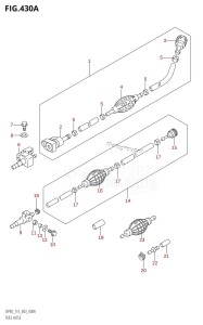 DF90 From 09001F-421001 (E03)  2004 drawing FUEL HOSE