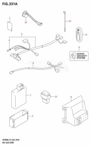 DF300A From 30002P-240001 (E40)  2022 drawing KEY LESS START (020:(E01,E03),021:E11)