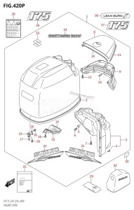 DF175T From 17502F-610001 (E01 E40)  2016 drawing ENGINE COVER (DF175TG:E01,DF175ZG:E01)