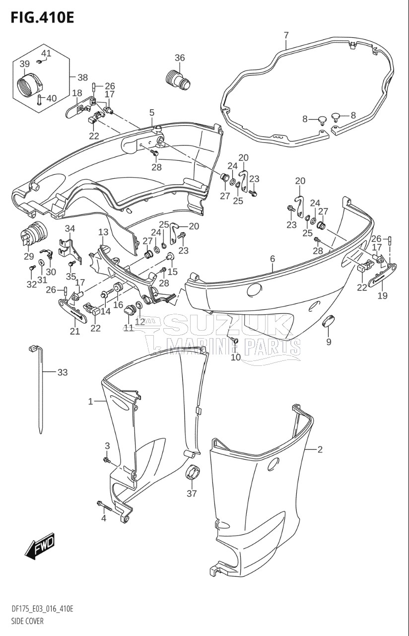 SIDE COVER (DF175T:E03)