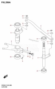 DF325A From 32501F-440001 (E01 - E40)  2024 drawing CLUTCH ROD