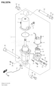 08002F-910001 (2019) 80hp E01 E40-Gen. Export 1 - Costa Rica (DF80A) DF80A drawing TRIM CYLINDER