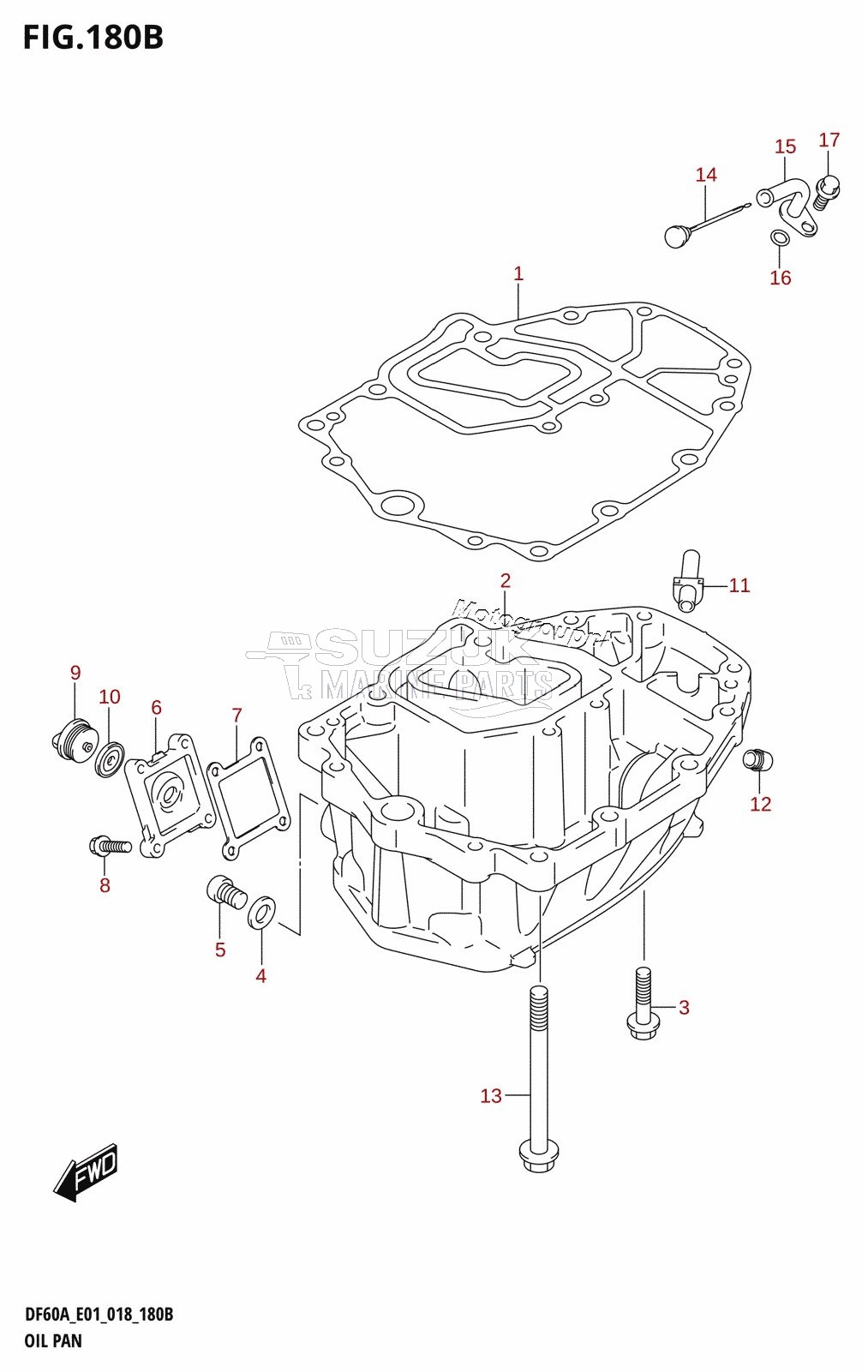 OIL PAN (DF40AQH,DF40ATH,DF50ATH)