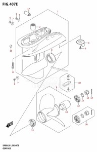 DF60A From 06003F-610001 (E01 E40)  2016 drawing GEAR CASE (DF50A:E01)