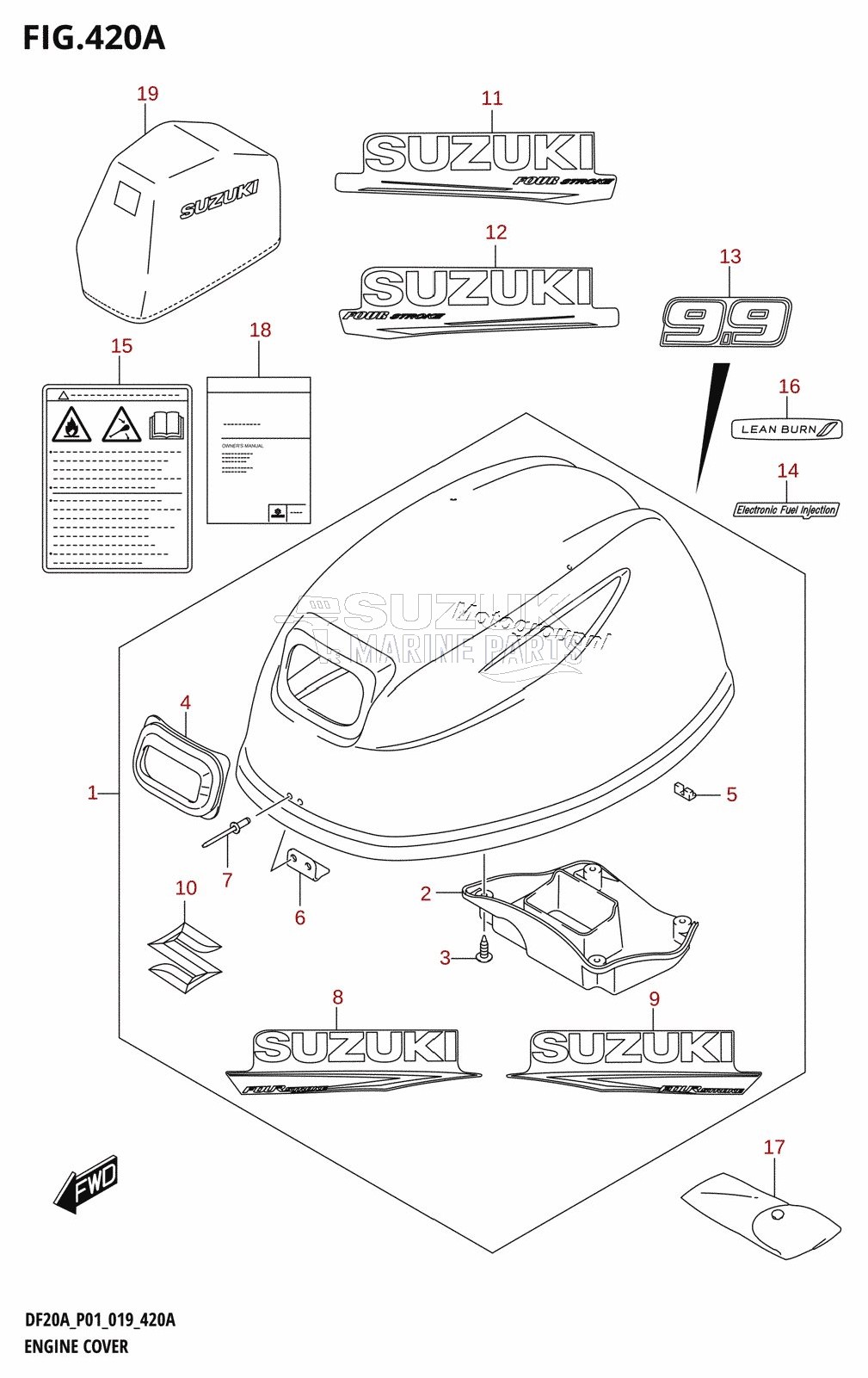 ENGINE COVER (DF9.9B,DF9.9BR)