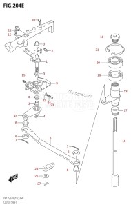 DF150Z From 15002Z-710001 (E03)  2017 drawing CLUTCH SHAFT (DF150ST:E03)