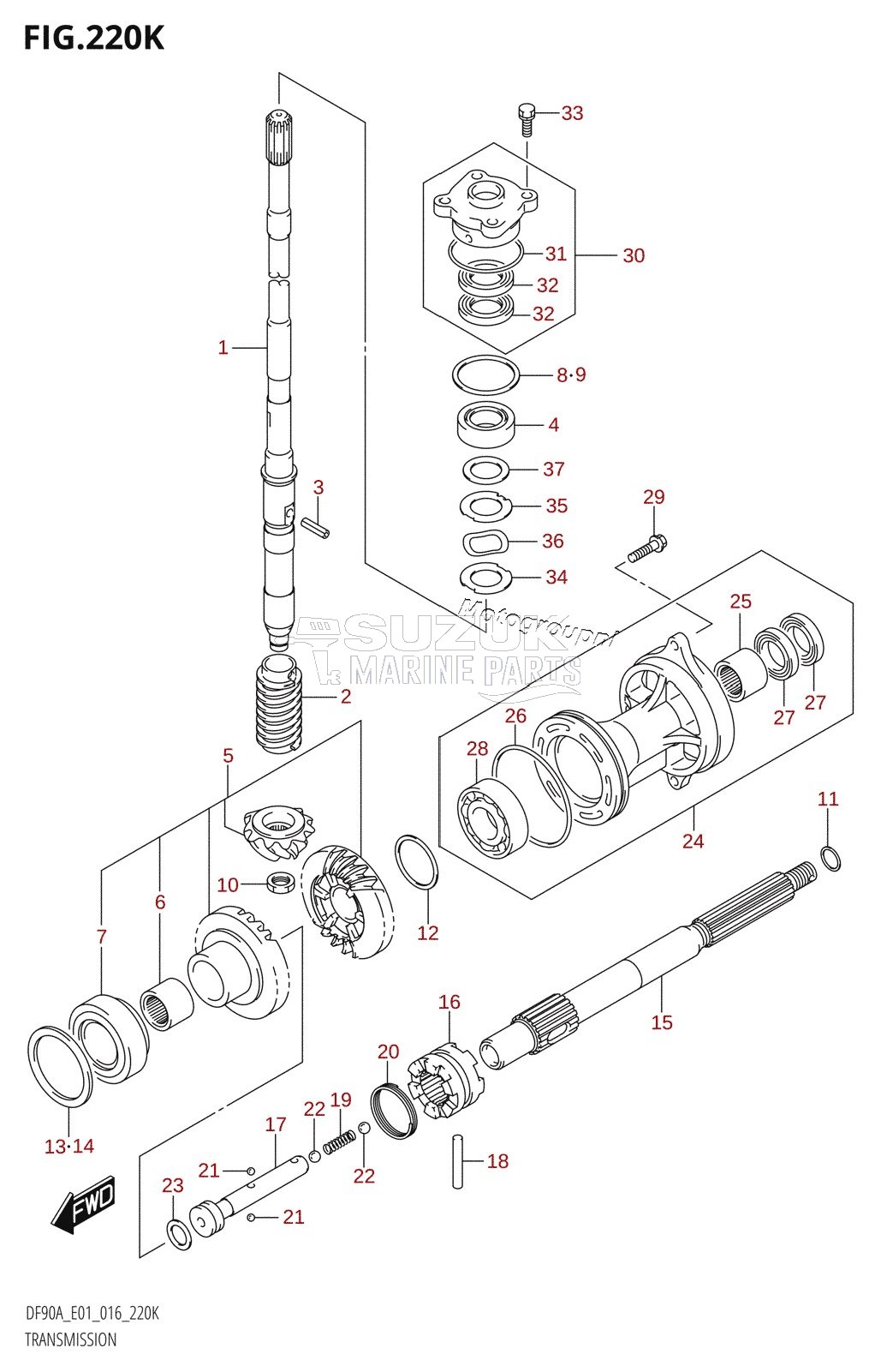 TRANSMISSION (DF90ATH:E40)