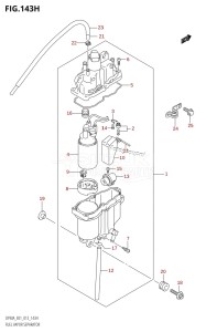 DF90A From 09003F-310001 (E01 E40)  2013 drawing FUEL VAPOR SEPARATOR (DF90A:E40)