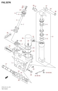 DF250 From 25003F-210001 (E01 E40)  2012 drawing TRIM CYLINDER (DF250T:E40:(X-TRANSOM,XX-TRANSOM))