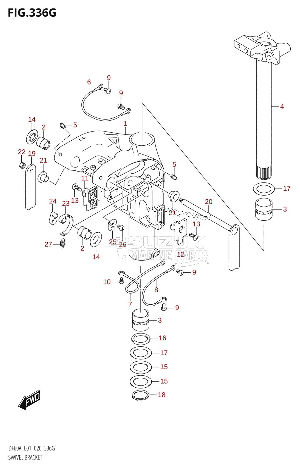 SWIVEL BRACKET (DF60ATH:E01,DF60ATH:E40)