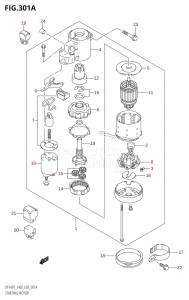 DF140Z From 14001Z-780001 (E03)  2007 drawing STARTING MOTOR