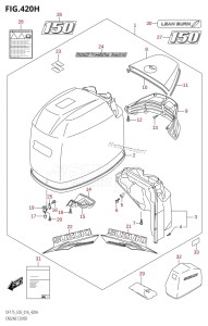 DF175T From 17502F-610001 (E03)  2016 drawing ENGINE COVER (DF150ZG:E03)