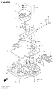 DF250Z From 25003Z-510001 (E40)  2015 drawing ENGINE HOLDER (DF250Z:E01)